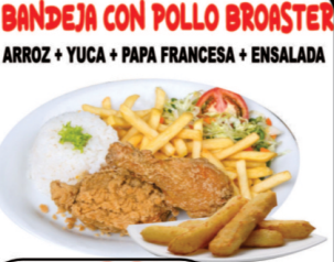 Bandeja Pollo Broaster